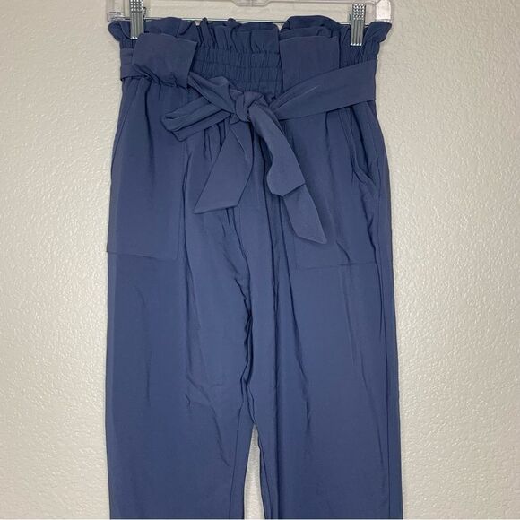 Grace Karin Women's Cropped Paper Bag Waist Pants - Picture 3 of 12